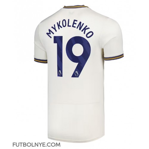 Camiseta Everton Vitaliy Mykolenko #19 Tercera Equipación 2024-25 manga corta